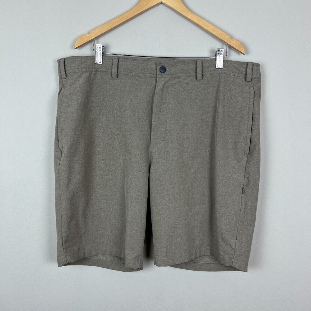 Mack Weldon Shorts Mens 2XL Beige Radius Flex Pockets Performance Stretch‎ Golf